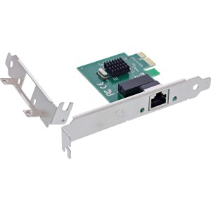 Gigabitowa karta sieciowa 1x RJ45 1Gb/s PCIe x1 + uchwyt LP