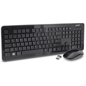 Zestaw biurkowy Design, USB 2,4 GHz, max. 1600dpi, czarny, NIEMIECKI