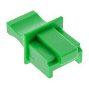 Osłona przeciwpyłowa na złącze żeńskie RJ45, zielona, ​​100 szt.