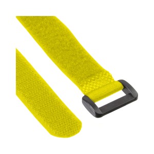 Listwy kablowe zapinane na rzep 20 x 200mm 10 szt. żółty