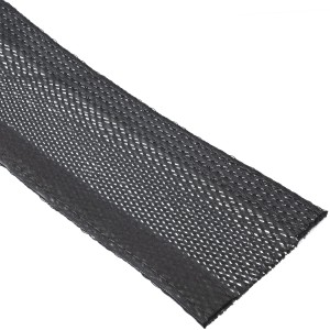 Kanał kablowy, wąż materiałowy z zapięciem na rzep, 1m x 25mm, czarny