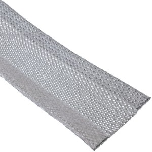 Kanał kablowy, wąż materiałowy z zapięciem na rzep, 1 m x 25 mm, szary