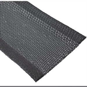 Kanał kablowy, wąż materiałowy z zapięciem na rzep, 1m x 25mm, czarny