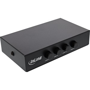 Instrukcja obsługi przełącznika USB 2.0, urządzenie USB-A na 4 komputery