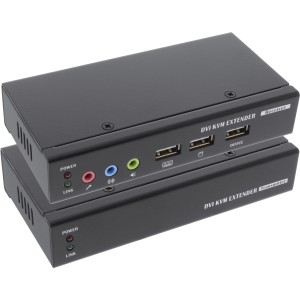Przedłużacz DVI USB KVM przez kabel TP z dźwiękiem do 50m