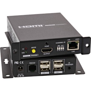 Przedłużacz HDMI USB KVM over IP, 4K do 100m
