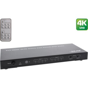 Przełącznik HDMI Matrix, 4K2K, 4 wejścia na 2 wyjścia