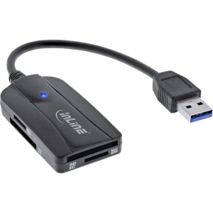 Czytnik kart USB 3.1 USB-A, kompatybilny z kartami SD/SDHC/SDXC, microSD, UHS-II