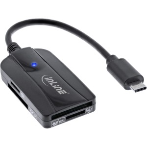 Czytnik kart USB 3.1 USB-C, kompatybilny z kartami SD/SDHC/SDXC, microSD, UHS-II