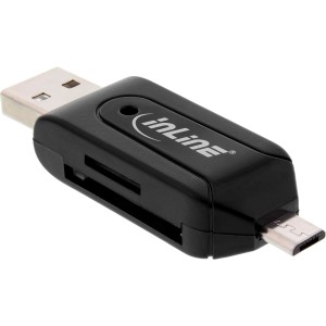 Podwójny czytnik kart OTG dla SD i microSD dla Androida i PC
