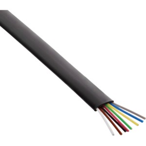 Kabel modułowy 8-żyłowy kabel taśmowy 100 m Pierścień czarny