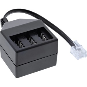 Niemiecki kabel adapterowy TAE RJ11 6P4C męski na żeński TAE NFN