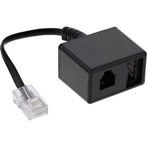 Kabel przejściowy TAE RJ45 męski na żeńskie TAE-N i RJ11