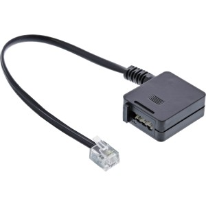 Adapter TAE Kabel RJ11 6P4C męski na TAE-F niemiecki żeński 0,2 m