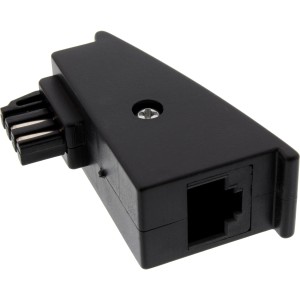 Adapter TAE-F, męski TAE-F / żeński RJ45, 8P2C do Fritzbox