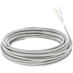 Kabel do instalacji telefonicznej 4-żyłowy drut 2x2x0,6mm w ekranie, 100m