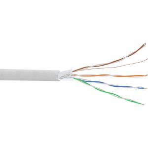 Kabel do instalacji telefonicznej 8-żyłowy drut 4x2x0,6mm w ekranie, 100m