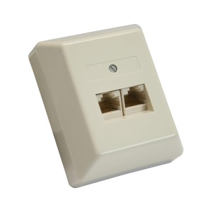 Płyta ścienna ISDN 2x RJ45 żeńska 2x 8 portów