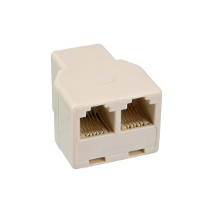 Rozdzielacz modułowy 1x RJ12 żeńskie / 2x RJ12 żeńskie