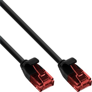 Kabel Patch Patch, U/UTP, kat. 6, czarny, 2m