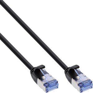 Smukły okrągły kabel krosowy U/FTP kat.6A czarny 7,5m