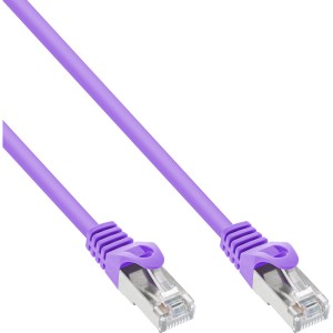 Kabel krosowy SF/UTP kat.5e fioletowy 0,3m