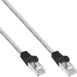 Kabel krosowy SF/UTP kat.5e przezroczysty 0,3m
