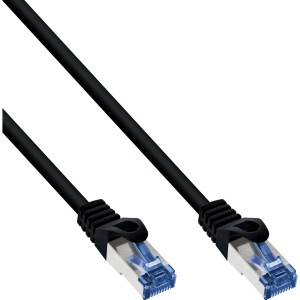 Kabel krosowy kat.6A, S/FTP, PE zewnętrzny, czarny, 15m