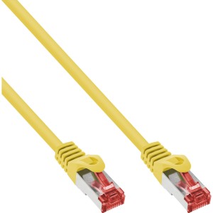 Kabel krosowy S/FTP PiMF kat.6 250 MHz PVC CCA żółty 0,3 m