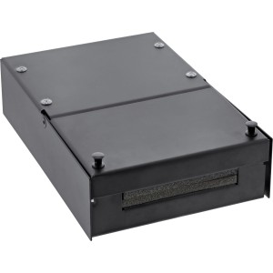 Puszka do montażu powierzchniowego dla Keystone 4x RJ45, czarna