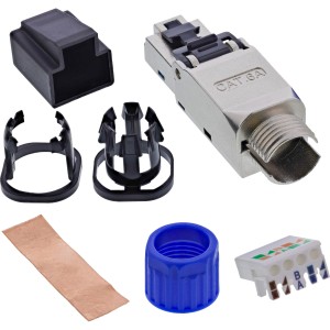 Wtyk RJ45 kat.6A 500MHz, do montażu polowego, ekranowany, z zakrętką