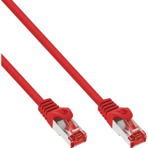 Kabel krosowy S/FTP PiMF kat.6 250MHz PVC miedziany czerwony 2m