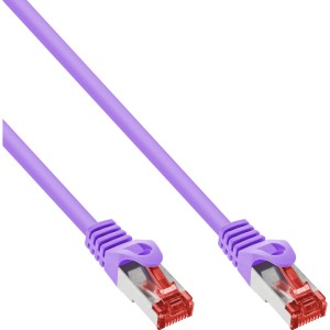 Kabel krosowy S/FTP PiMF kat.6 250 MHz PVC miedziany fioletowy 7,5 m