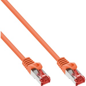 Kabel krosowy S/FTP PiMF kat.6 250 MHz PVC miedziany pomarańczowy 0,3 m