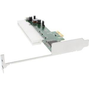 Adapter interfejsu PCI do karty interfejsu PCIe wykorzystuje starsze PCI w nowoczesnym komputerze