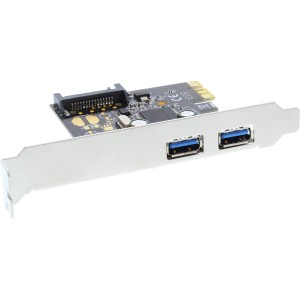 2-portowa karta kontrolera hosta USB 3.0 z dodatkowym portem zasilania SATA PCIe