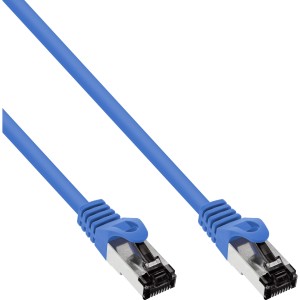 Kabel krosowy S/FTP PiMF kat. 8.1 bezhalogenowy 2000 MHz niebieski, 1,5 m