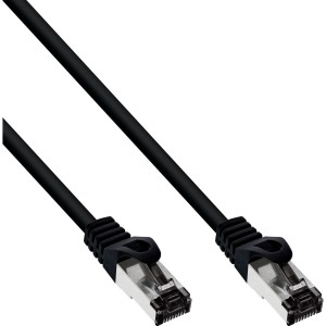 Kabel krosowy S/FTP PiMF kat. 8.1 bezhalogenowy 2000 MHz czarny, 1,5 m