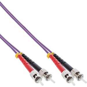 Kabel światłowodowy duplex ST/ST 50/125µm OM4 15m