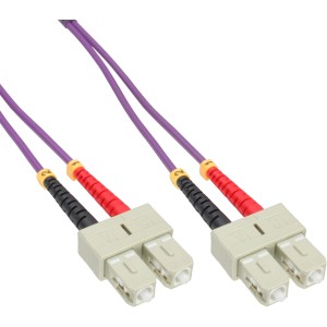 Kabel światłowodowy duplex SC/SC 50/125µm OM4 15m