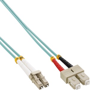 Kabel światłowodowy duplex LC/SC 50/125µm OM3 10m