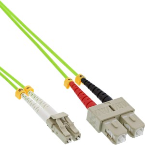 Kabel światłowodowy duplex LC/SC 50/125µm OM5 1m