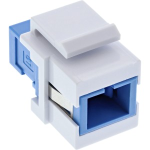 Adapter światłowodowy Keystone Snap-in, simplex SC/SC, SM, tuleja ceramiczna