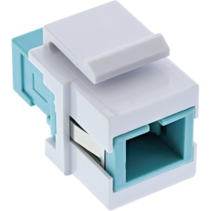 Adapter światłowodowy Keystone Snap-in, simplex SC/SC, MM, tuleja ceramiczna