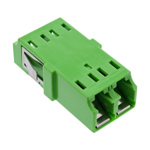 Adapter światłowodowy Duplex LC/LC SM Ceramiczna tuleja zielona