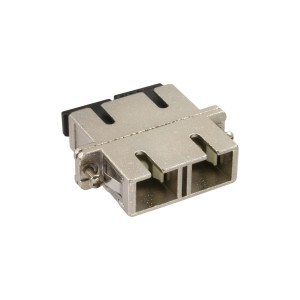 Metalowy adapter światłowodowy Duplex SC/SC MM Ceramiczna tuleja z kołnierzem