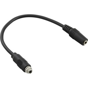 Kabel adaptera audio, 3,5 mm - stereofoniczny żeński na żeński, z jednym bieżnikiem, 0,2 m