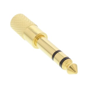 Adapter audio 6,3 mm męski / 3,5 mm żeński Stereofoniczny, pozłacany metal