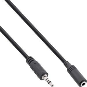 Kabel adaptera audio 4-pinowy męski 2,5 mm / 4-pinowy 3,5 mm żeński 3 m