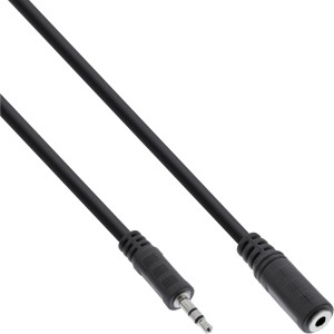 Kabel audio 3,5 mm stereo męski/żeński 1 m